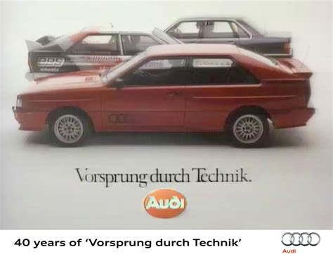 Audi celebrates 40 years of Vorsprung durch Technik - Autoblog