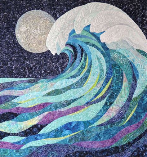 Wave Dance. Original art quilt by Eileen Williams | Fiber art quilts ...