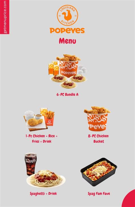 Popeyes Menu Price Philippines [Updated August 2023]