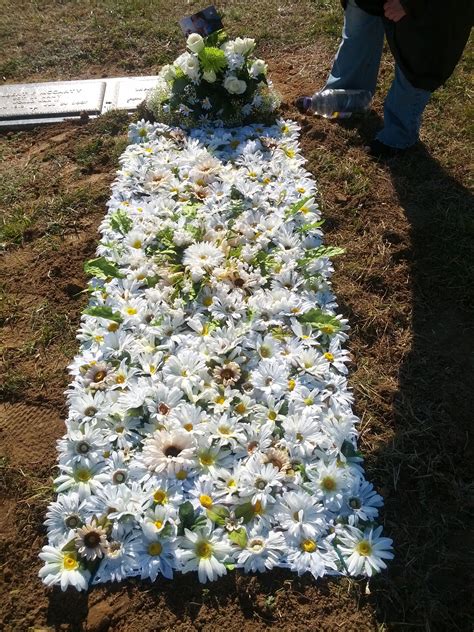 Handmade Flower Blanket for Gravesite Decorations