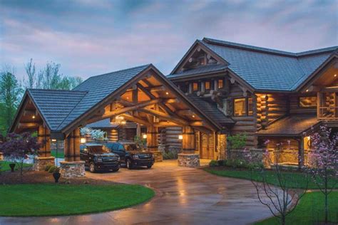 Pin by Cheyenne Presto on Country Dream Homes ️ | House exterior, Log homes, Log home plans