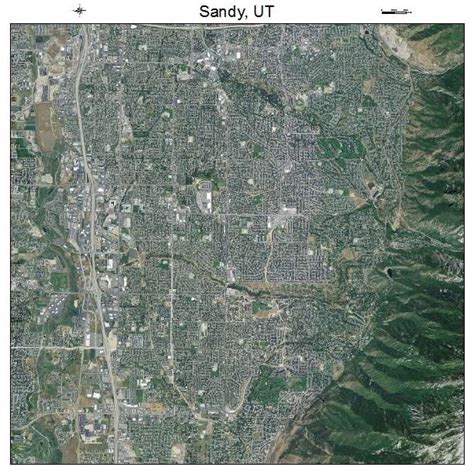 Aerial Photography Map of Sandy, UT Utah