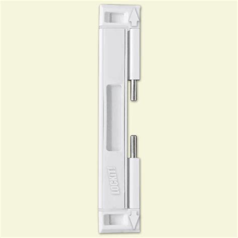 LOCKiT! White Double Bolt Sliding Door Lock-200100200 - The Home Depot