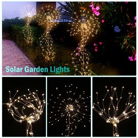 Outdoor Garden Fairy Lights Christmas Lawn Patio Solar Fairy Lights ...