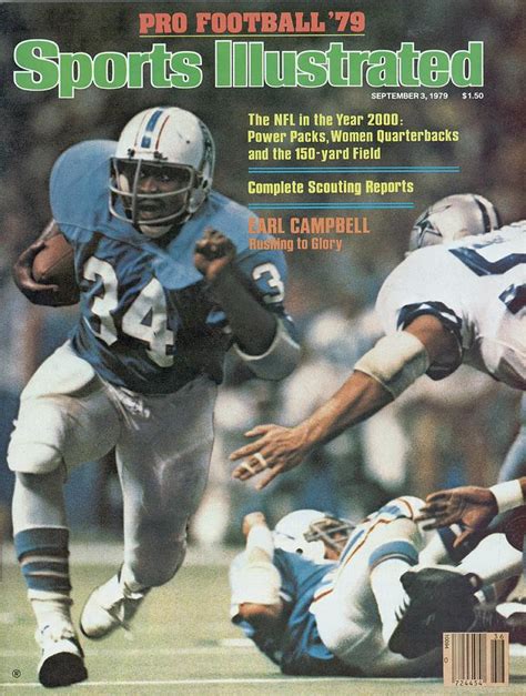 Houston Oilers Earl Campbell... Sports Illustrated Cover by Sports ...