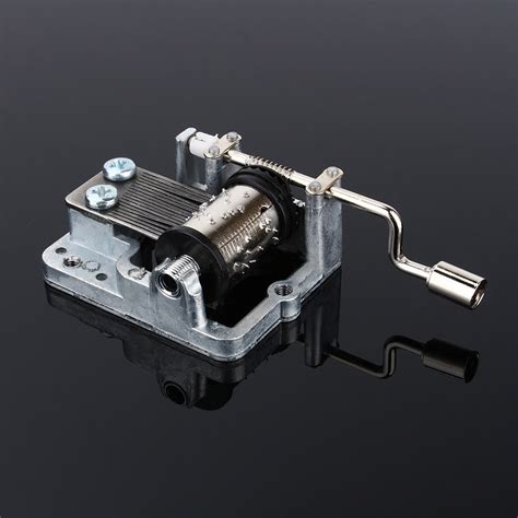 DIY Music Box Music Movement Set 18 Tones Beautiful Melody Hand Crank Movements Parts Hurdy ...