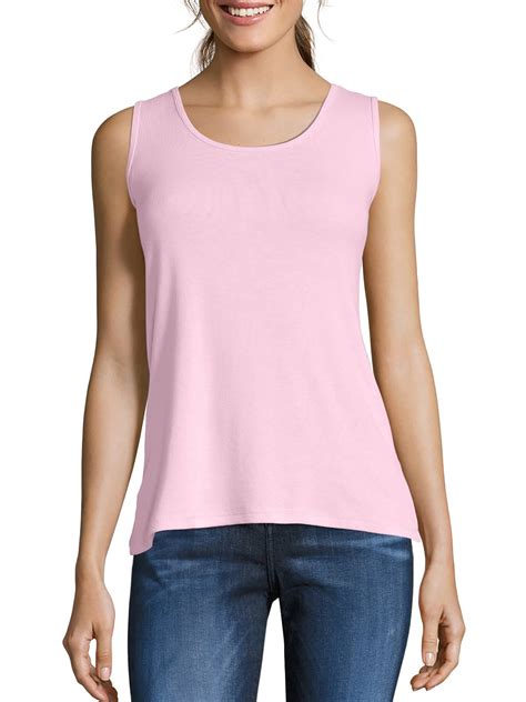 Hanes - Hanes Women's Mini-Ribbed Cotton Tank Top - Walmart.com - Walmart.com