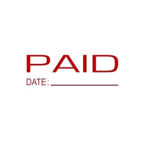 PAID DATE STAMP Template | PosterMyWall