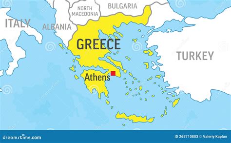 Greece Map. Zoom on World Map. Vector Illustration Stock Vector ...