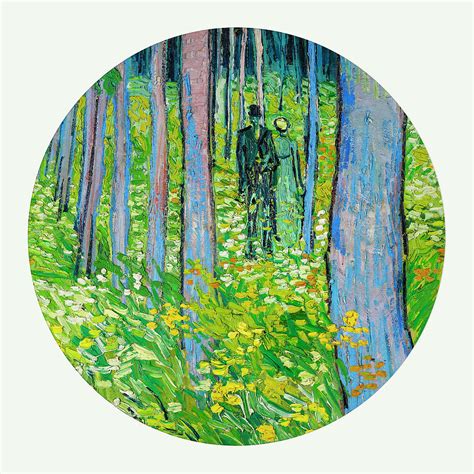 Undergrowth with two Figures by Van Gogh Painting by JJ Art Collections - Fine Art America