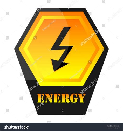 Button With Energy Symbol Stock Vector Illustration 20892685 : Shutterstock