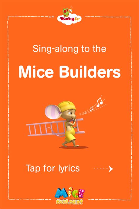 Babytv mice builders song lyrics – Artofit