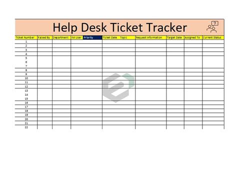 Help Desk Ticket Template