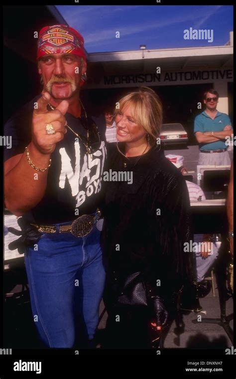 Hollywood, Ca, USA; Pro Wrestler HULK HOGAN and wife LINDA HOGAN in an ...