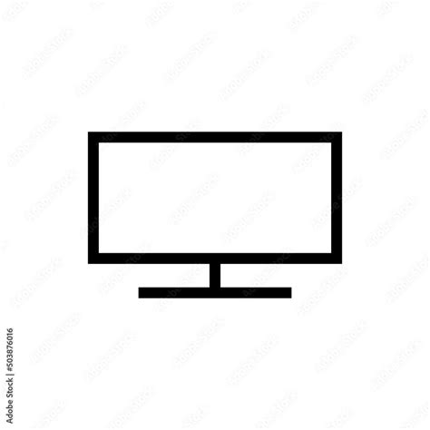 PC monitor logo. Computer monitor icon for mobile concept and web ...