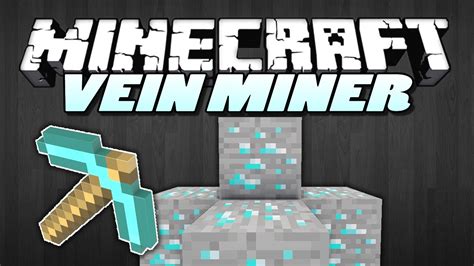 Minecraft Mods | VEIN MINER MOD (Mine 100s of blocks at once!) | Mod Showcase - YouTube