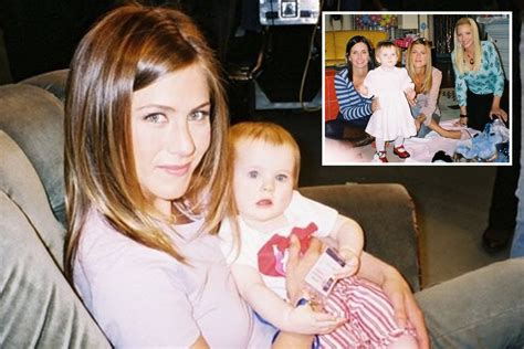 Friends' baby Emma actress shares never before seen pictures of Jennifer Aniston and Courteney ...