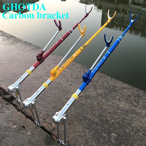 Strong Carbon Fiber Fish Rod Holder Stand Adjustable Telescoping ...