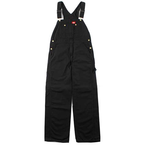 Dickies Bib Overalls - Rinsed Black | SoCal Skateshop