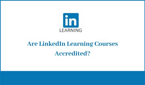 Are LinkedIn Learning (Lynda) Courses Accredited & Recognized?