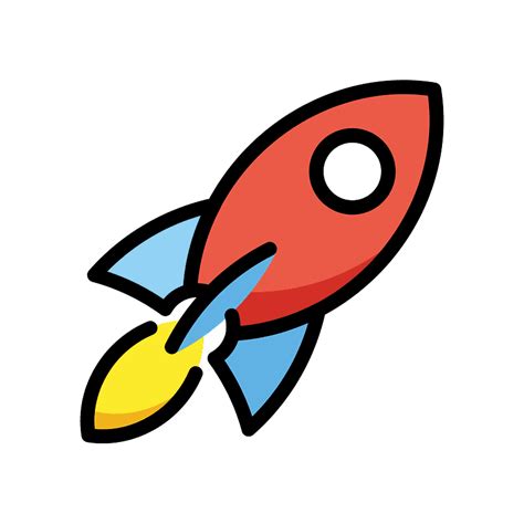 Rocket emoji clipart. Free download transparent .PNG | Creazilla