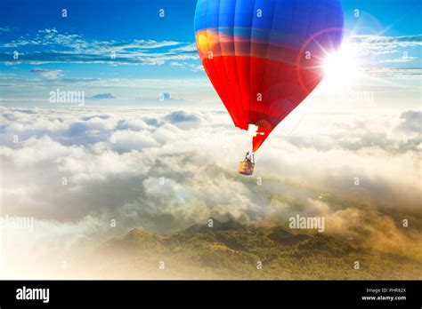 Beautiful balloons in the sky at sunset, Bali Stock Photo - Alamy