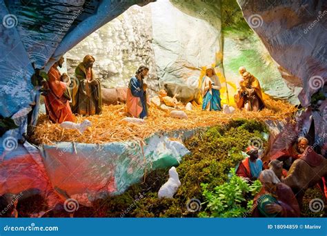 Jesus birth in Bethlehem stock image. Image of color - 18094859