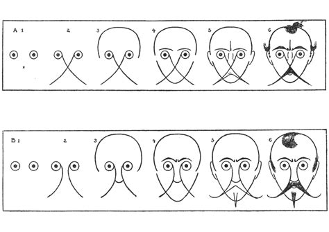 Man with Long Moustache Drawing Step by Step | Free Printable Puzzle Games