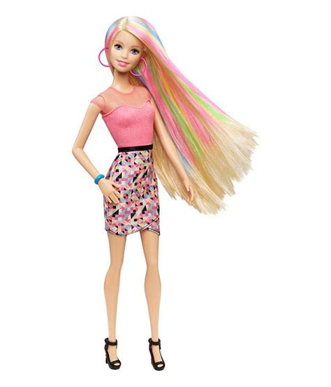 Rainbow Hair Barbie Doll - Buy Rainbow Hair Barbie Doll Online at Low ...