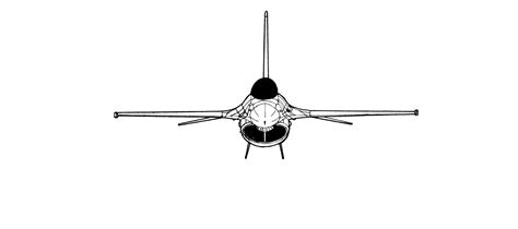 F-16 Fighting Falcon Blueprint - Download free blueprint for 3D modeling