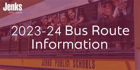 Info on Student Bus Routes | Jenks Public Schools