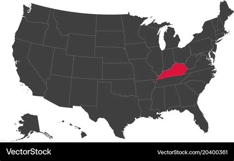 Us Map Showing Kentucky - Franny Antonietta