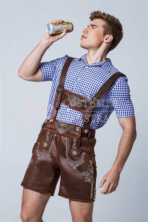 Deluxe Mens Lederhosen Oktoberfest Costume Octoberfest Bavarian German ...