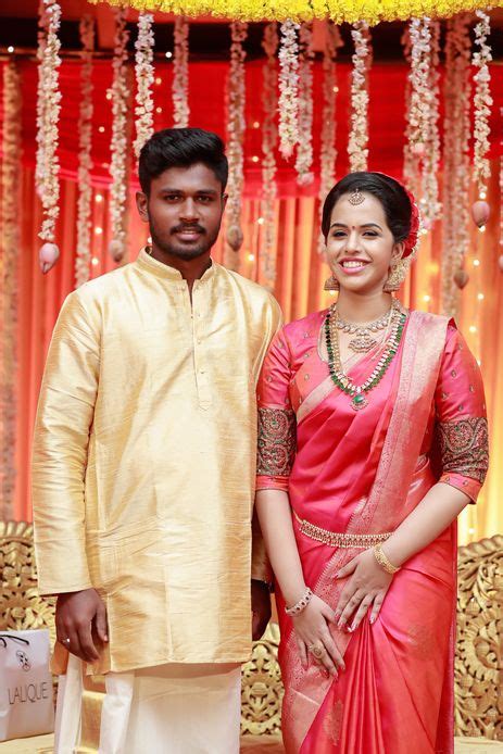 Sanju Samson and Charulatha in 2020 | Celebrity weddings, Daytime wedding, Indian bride