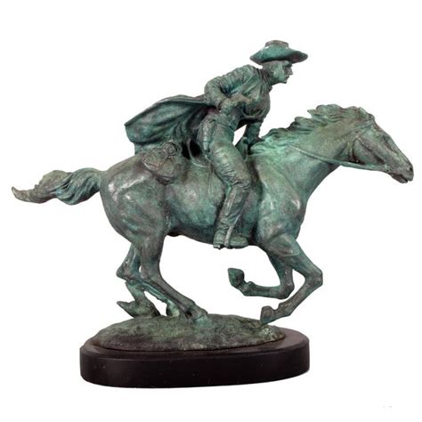 Bronze statue depicting the Pony Express,