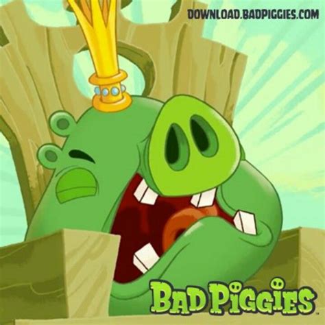 King pig of the bad piggies | Piggy, Mario characters, Character