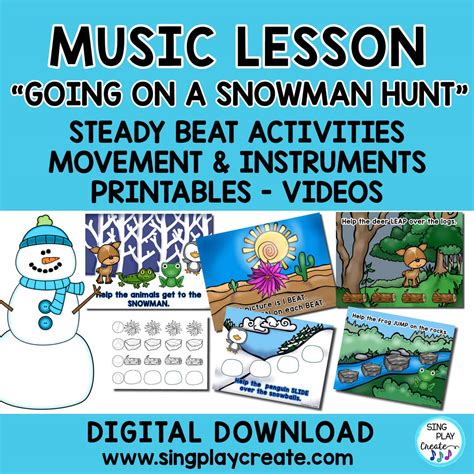 Literacy and Music Activities for Elementary Music Class Winter Theme - Sing Play Create