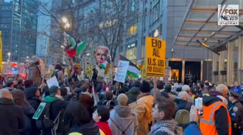 NYC pro-Palestinian protesters attempt to put damper on Christmas while ...