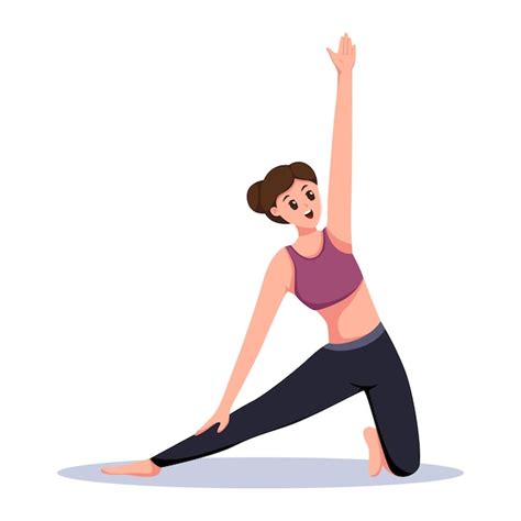 Premium Vector | Yoga Exercise Character Design Illustration