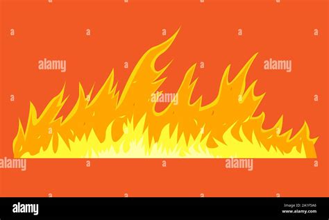 Horizontal long wild fire for your design. Vector illustration Stock Vector Image & Art - Alamy