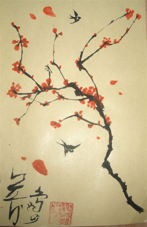 Japanese Paintings Of Trees