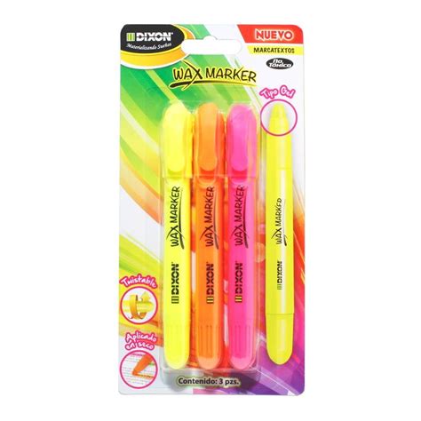 Marcatextos Dixon Wax Marker 3 pzas | Walmart