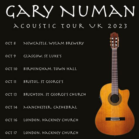 Gary Numan Tour 2024 Tickets - Mair Sophie