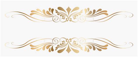 Decorative Arts Clip Art - Decorative Gold Lines Png, Transparent Png , Transparent Png Image ...