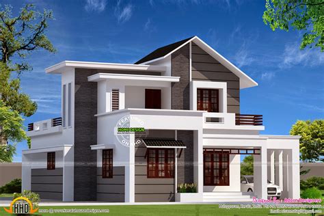 Modern mix small double storied house | Kerala home design | Bloglovin’