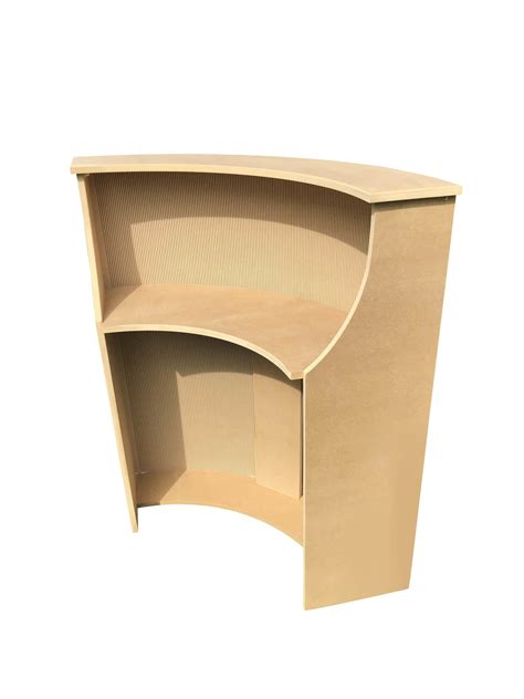 Small Curved Reception Desk - Bespoke MDF