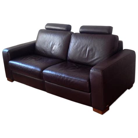 Italsofa Leather Reclining Sofa - AptDeco