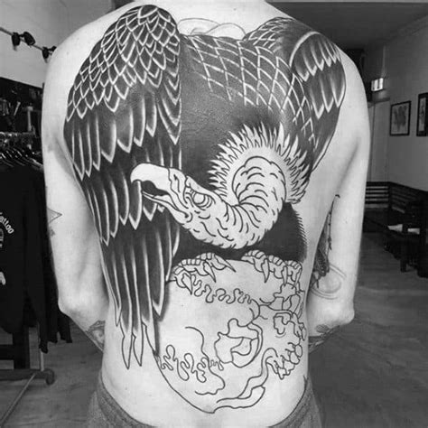 70 Vulture Tattoo Designs For Men - Scavenging Bird Ink Ideas