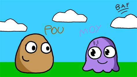 Pou and moy (fanart) by Bielandfriends on DeviantArt