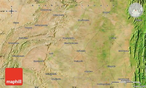 Satellite Map of Āllagadda